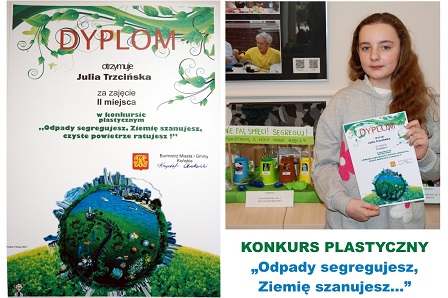 II miejsce w ekologicznym konkursie plastycznym